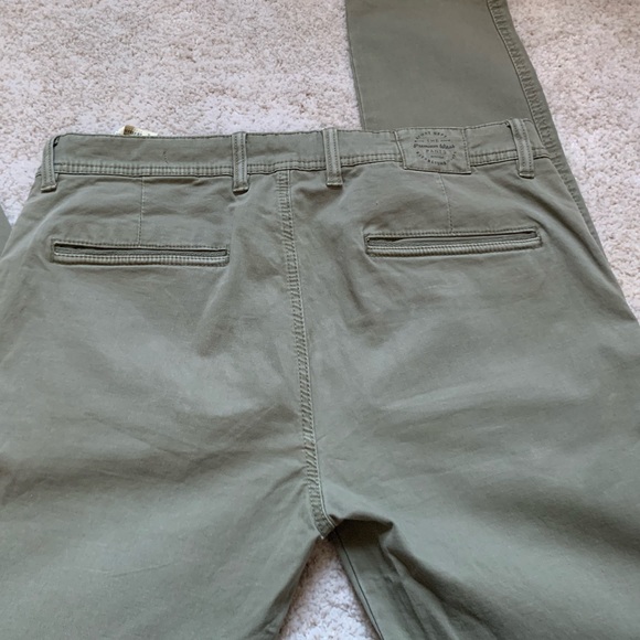 Zara Man Green Khaki Pants - Size 32 - Picture 5 of 6